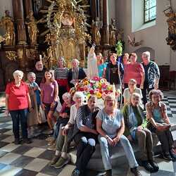 Angekommen in der Wallfahrtskirche Maria Lankowitz.